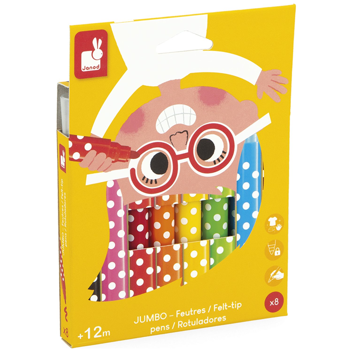 Lot de 8 feutres Jumbo