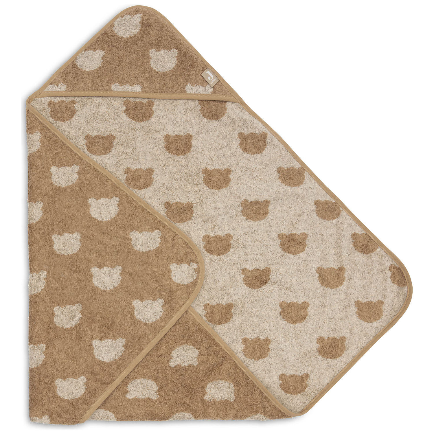 Cape de bain en éponge Teddy Bear (75 x 75 cm) (Jollein) - Image 3