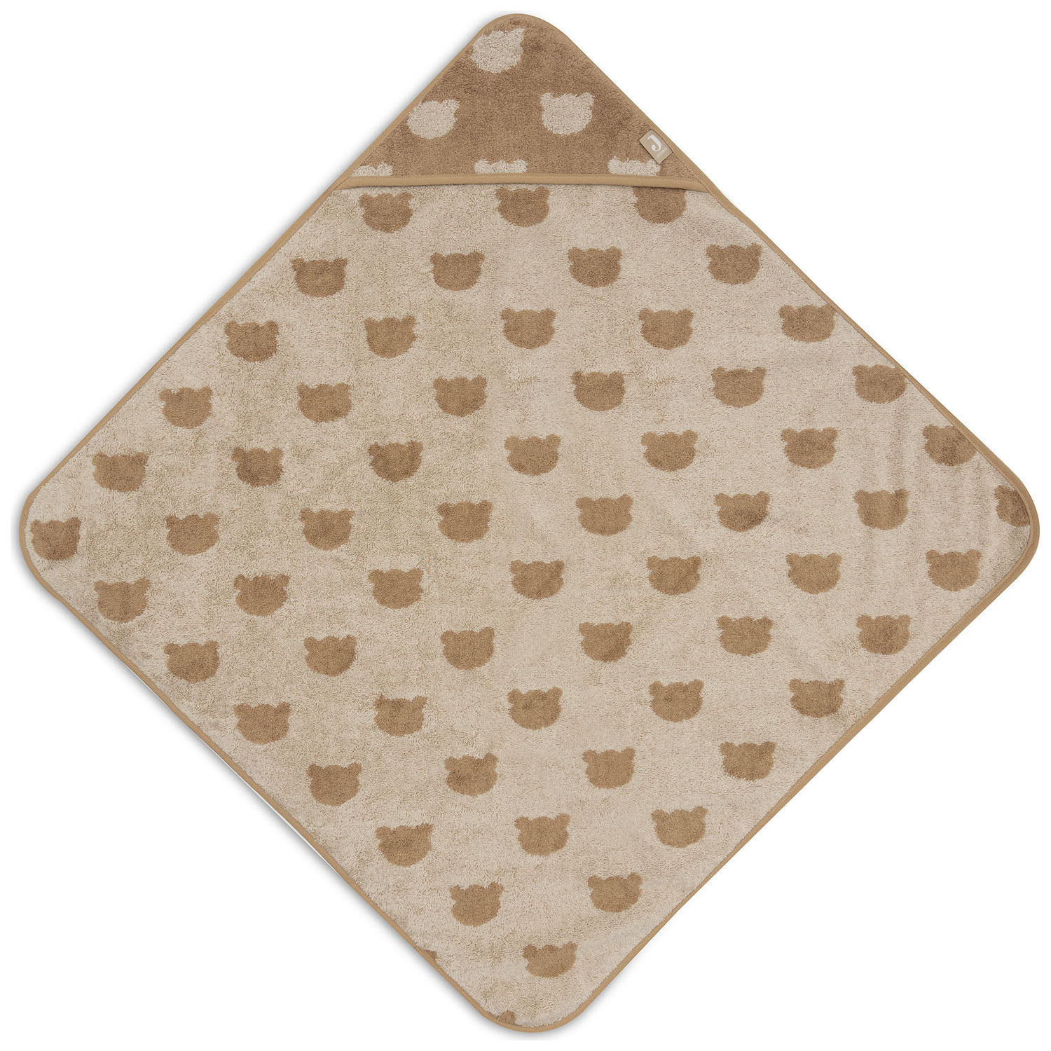Cape de bain en éponge Teddy Bear (75 x 75 cm) (Jollein) - Image 4