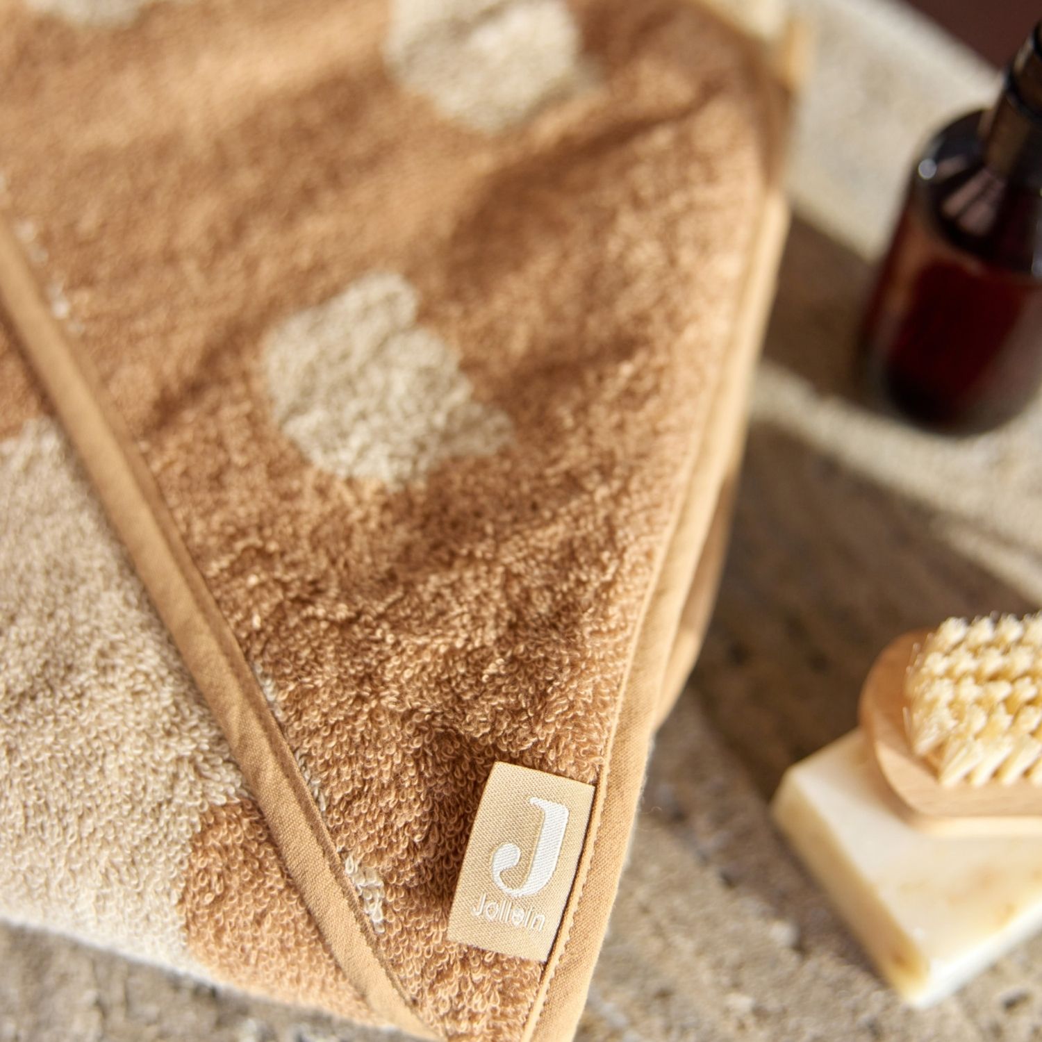 Cape de bain en éponge Teddy Bear (75 x 75 cm) (Jollein) - Image 2