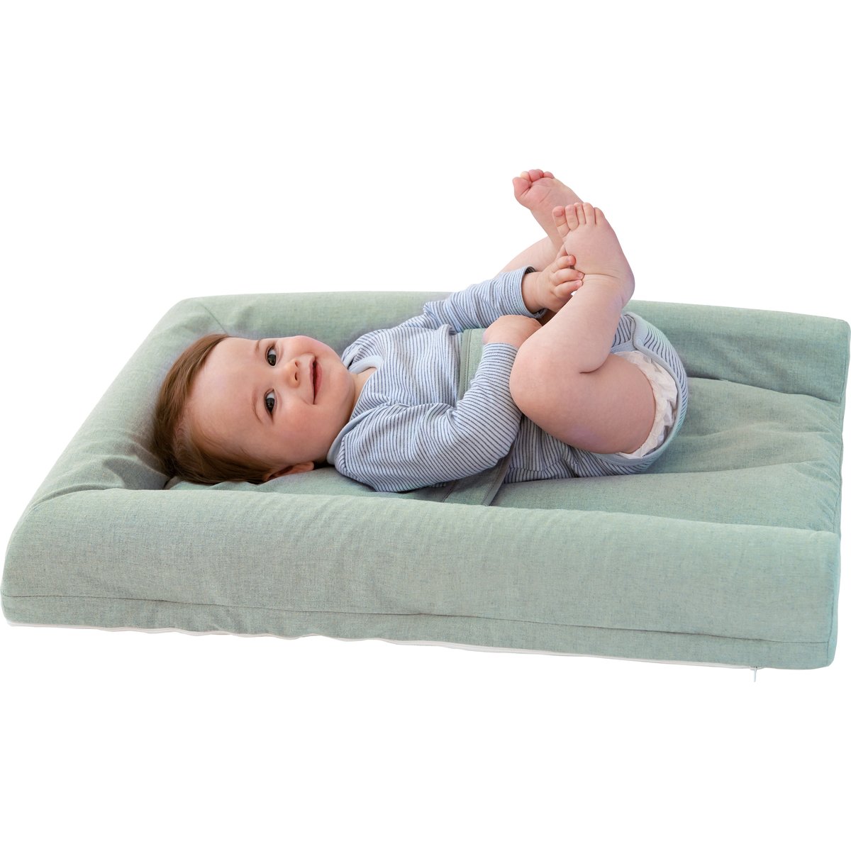 Matelas à langer Mat' Confort chiné kaki (70 x 50 cm) (Candide) - Image 5