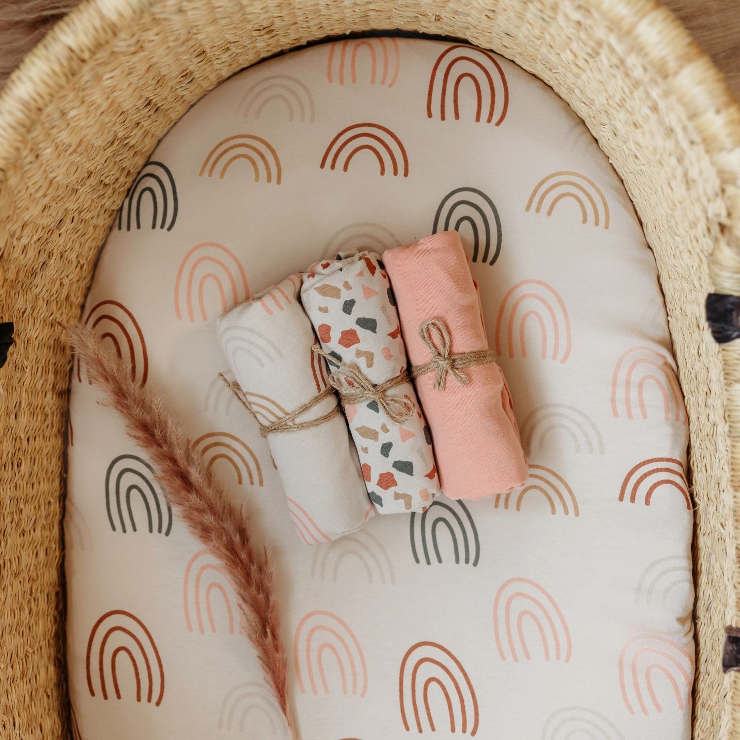 Lot de 3 housses de matelas à langer Rosetta (40 x 80 cm) (Yunioo) - Image 1