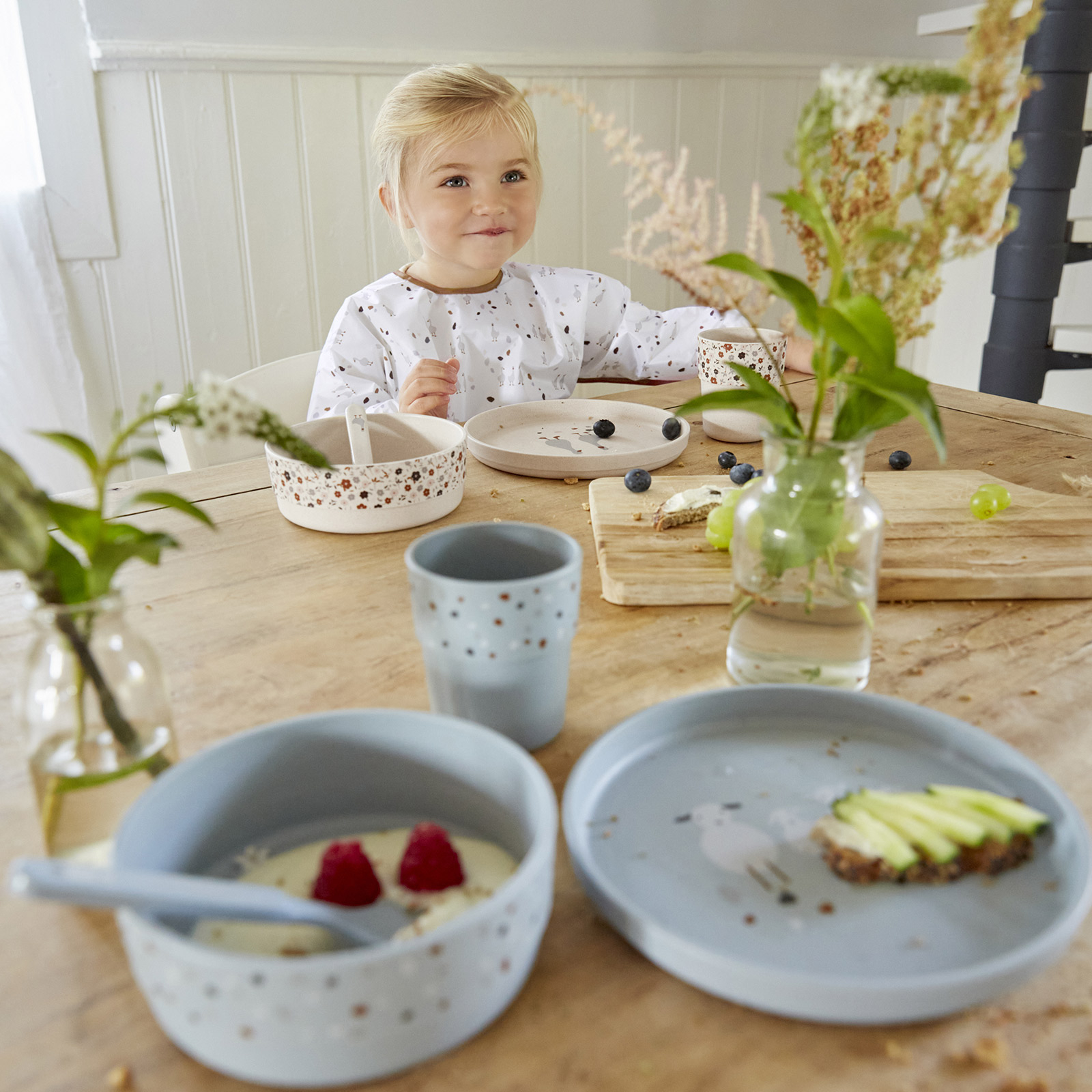 Assiette plate Tiny Farmer mouton et oie bleue (Lassig) - Image 3