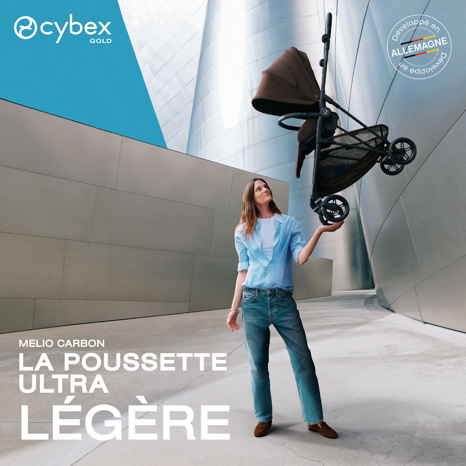 Poussette Citadine Ultra Légère Melio Carbon 2026 Magic Black (Cybex) - Image 2