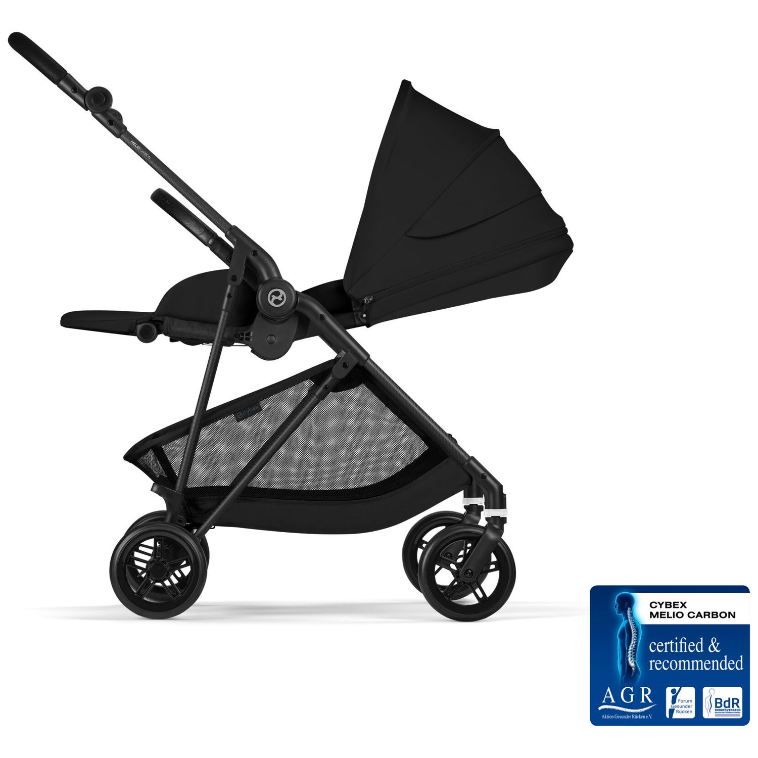 Poussette Citadine Ultra Légère Melio Carbon 2026 Magic Black (Cybex) - Image 10