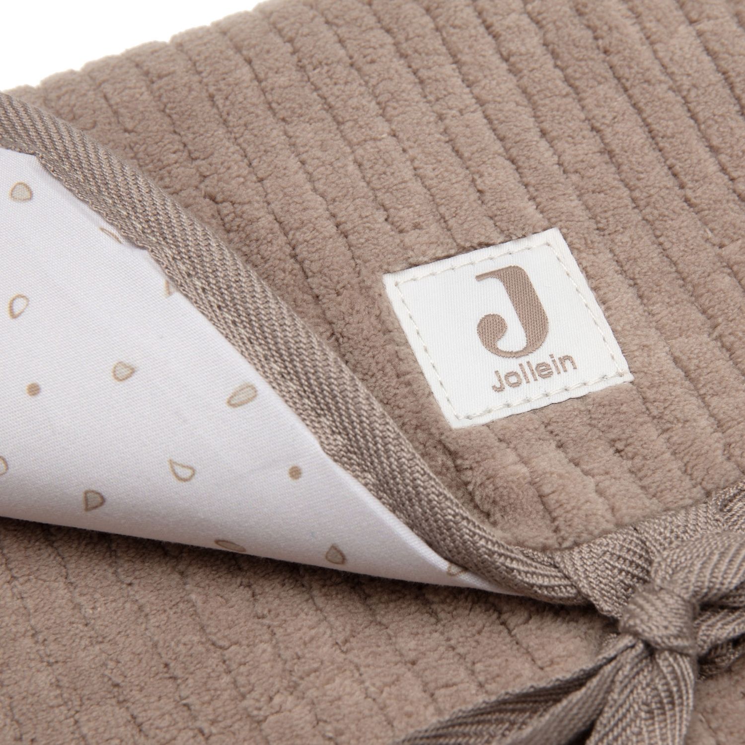 Tapis à langer nomade Cloudy Rib Milky Coffee (Jollein) - Image 7