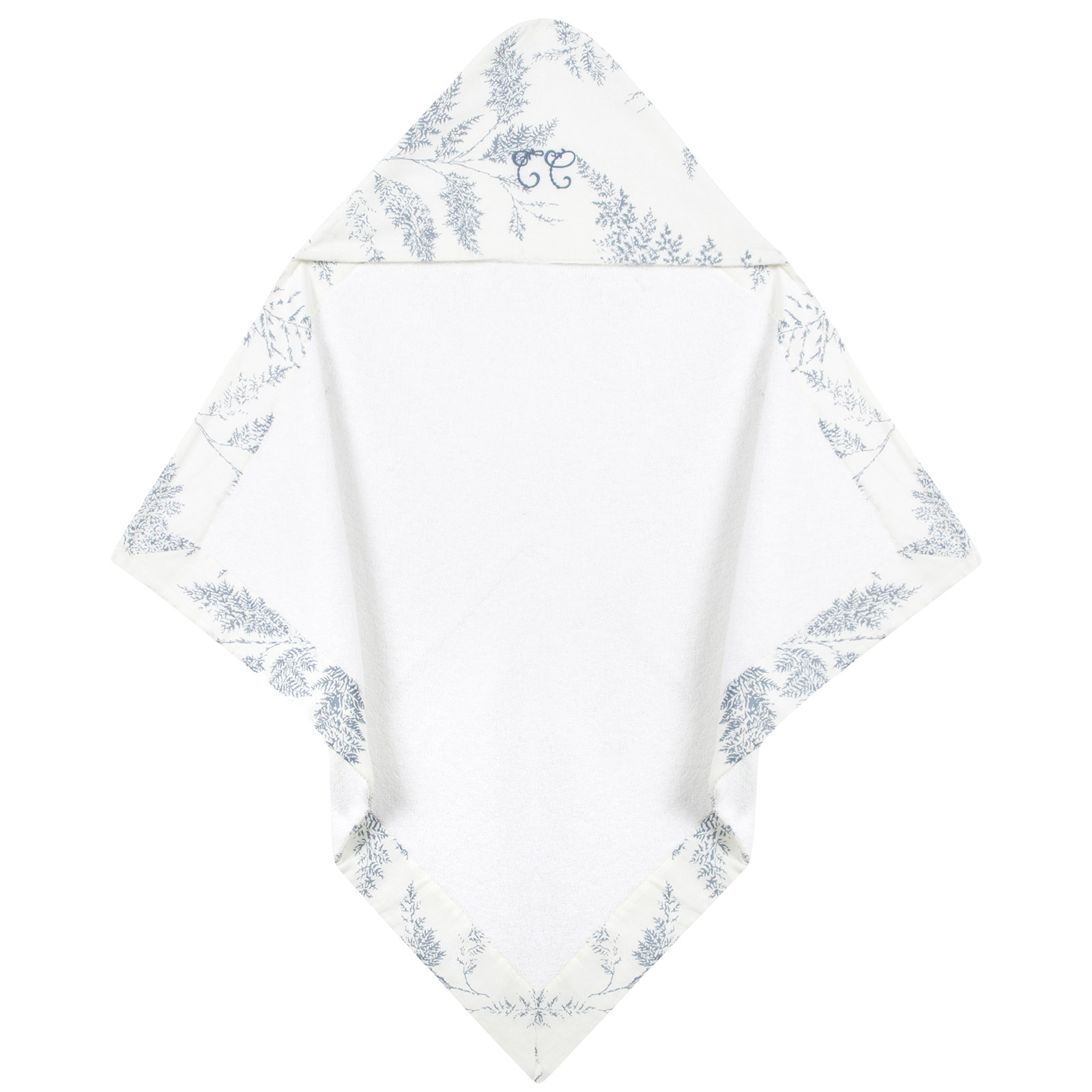 Cape de bain en coton et lin Feuillage (70 x 70 cm) (Tartine et Chocolat) - Image 7