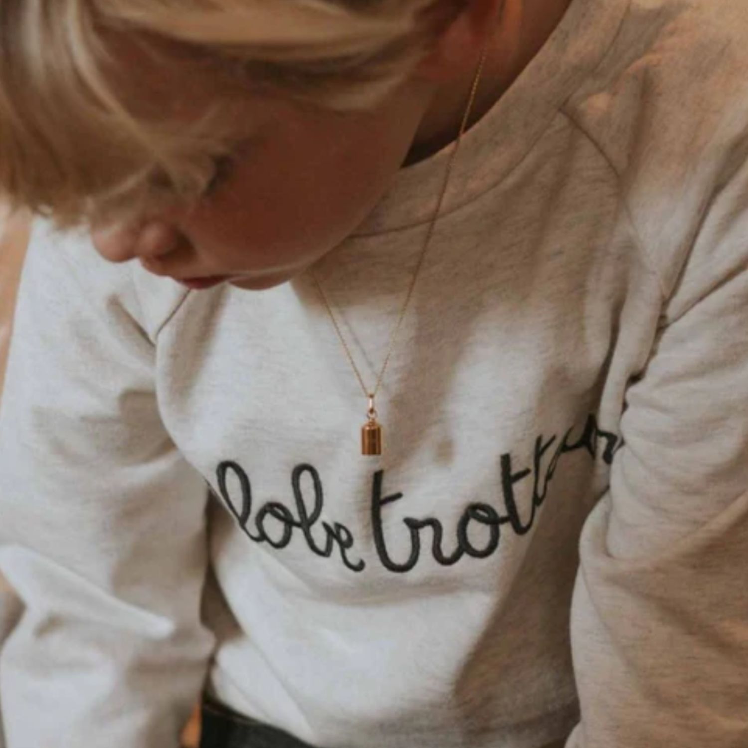 Collier Mon Petit Secret étoilé personnalisable (plaqué or jaune) (Mon Petit Poids) - Image 1