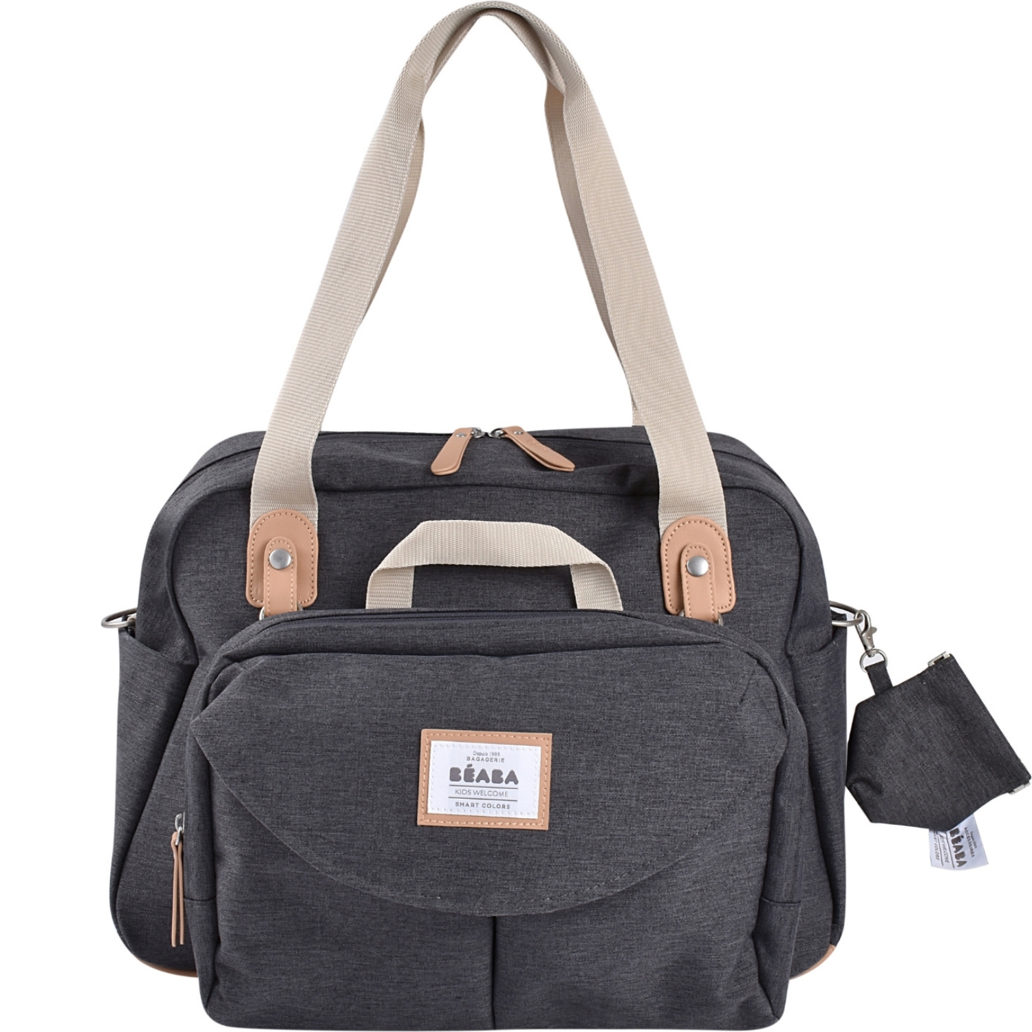 Béaba - Sac à langer Genève II gris chiné foncé