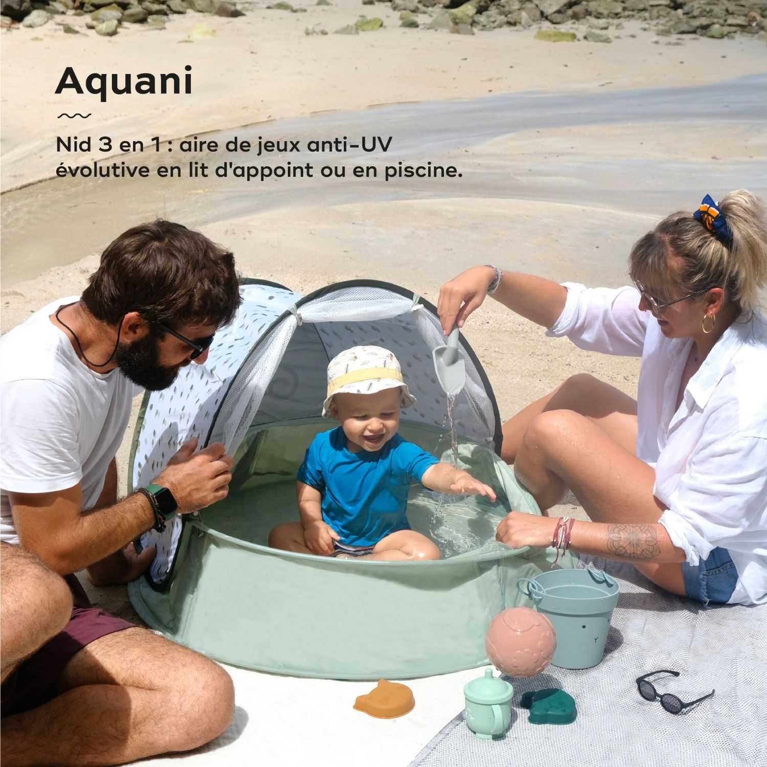 Parc de jeux et tente anti-UV Aquani Provence (Babymoov) - Image 2