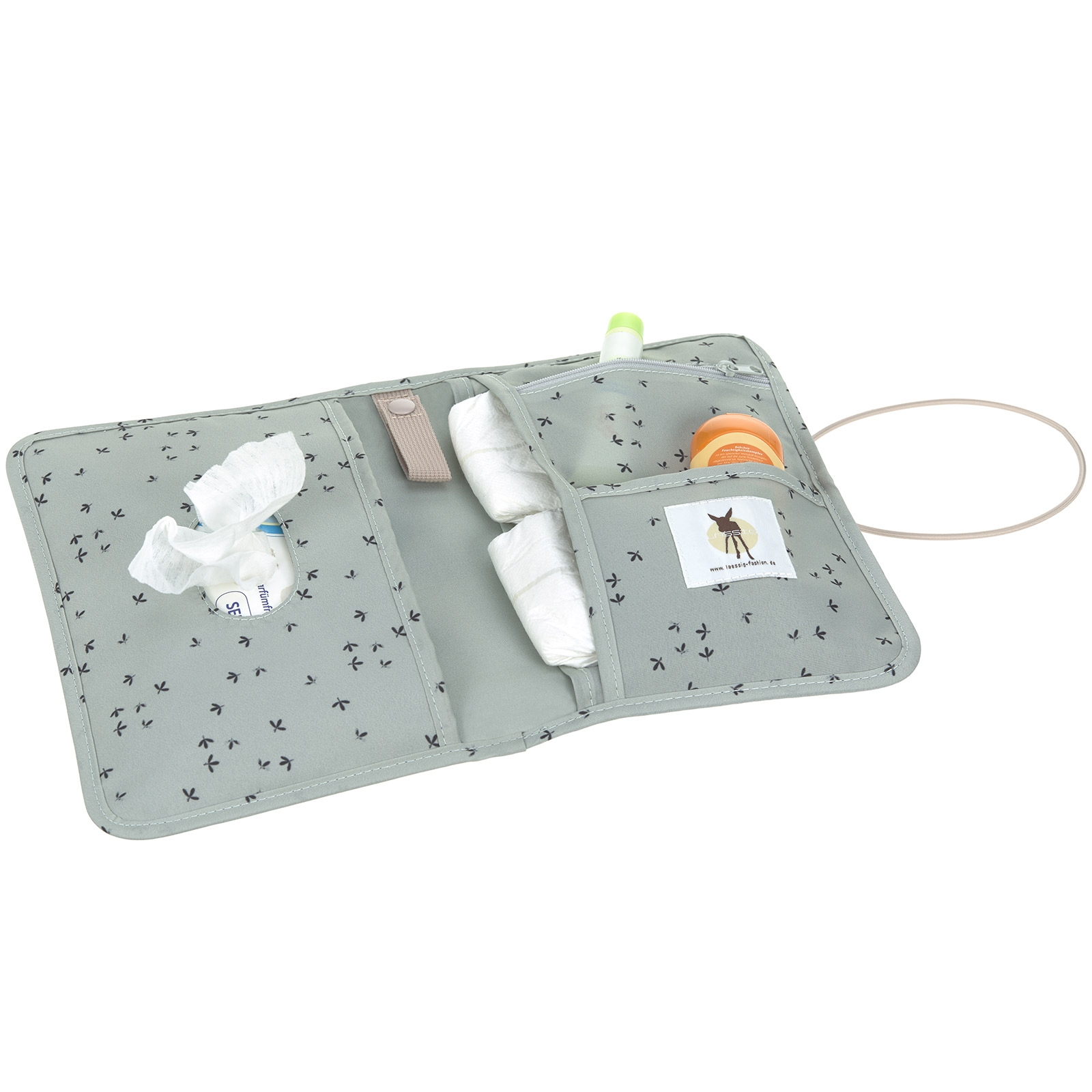 Pochette de change Casual menthe florale (Lassig) - Image 1