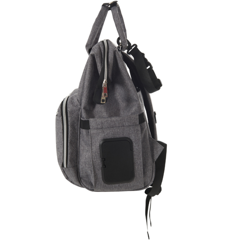 Sac à dos à langer gris (Tinéo) - Image 8