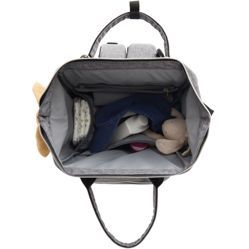 Sac à dos à langer gris (Tinéo) - Image 9