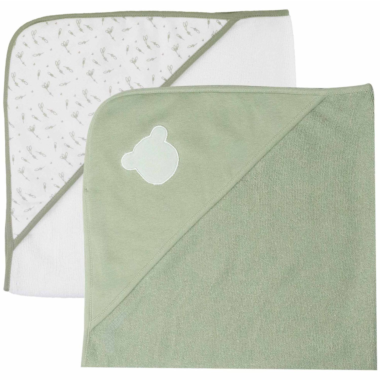 Lot de 2 capes de bain Ours (70 x 70 cm) (Trois Kilos Sept) - Couverture