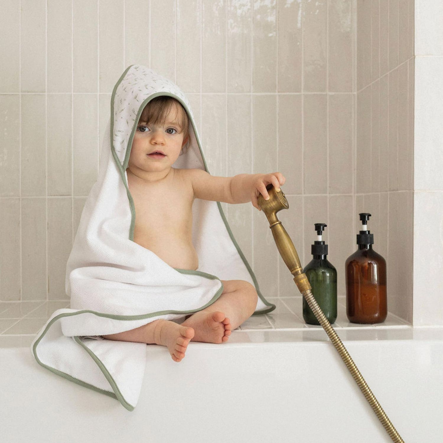 Lot de 2 capes de bain Ours (70 x 70 cm) (Trois Kilos Sept) - Image 1
