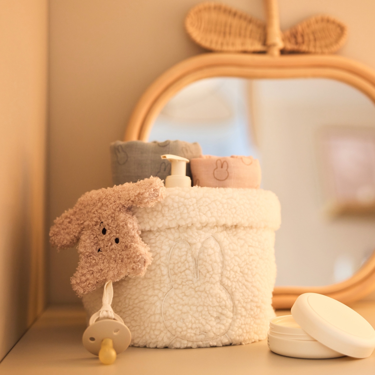 Panier de rangement Teddy Miffy Oatmeal (14 x 18 cm) (Jollein) - Image 2