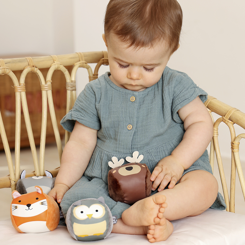 Lot de 4 balles doudous Forêt Doodballs (Little Big Friends) - Image 1