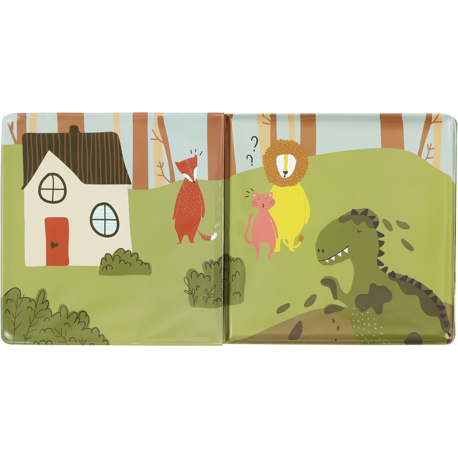 Livre de bain magique Les aventures de Mr. Dino dans la boue (Trixie) - Image 1