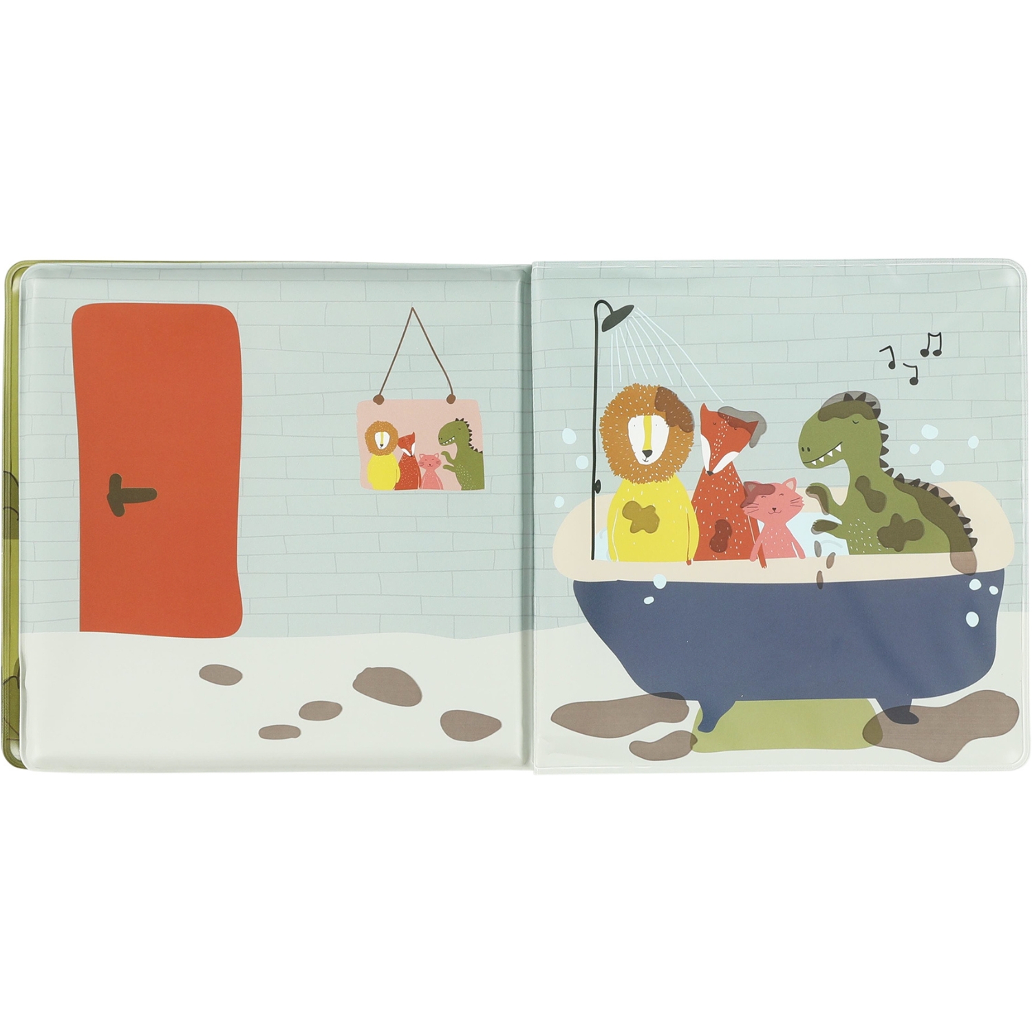 Livre de bain magique Les aventures de Mr. Dino dans la boue (Trixie) - Image 2