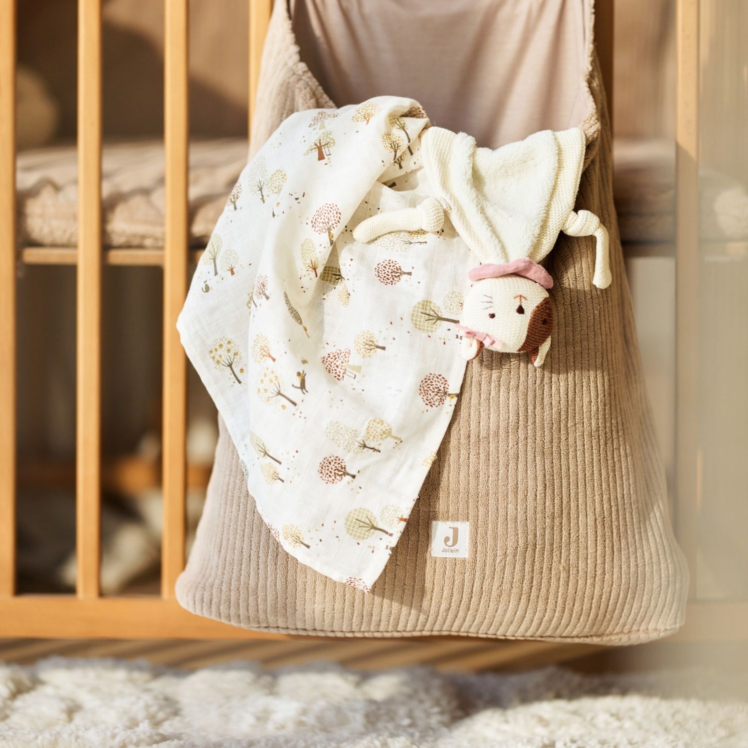 Sac de rangement Cloudy Rib Milky Coffee (Jollein) - Image 2