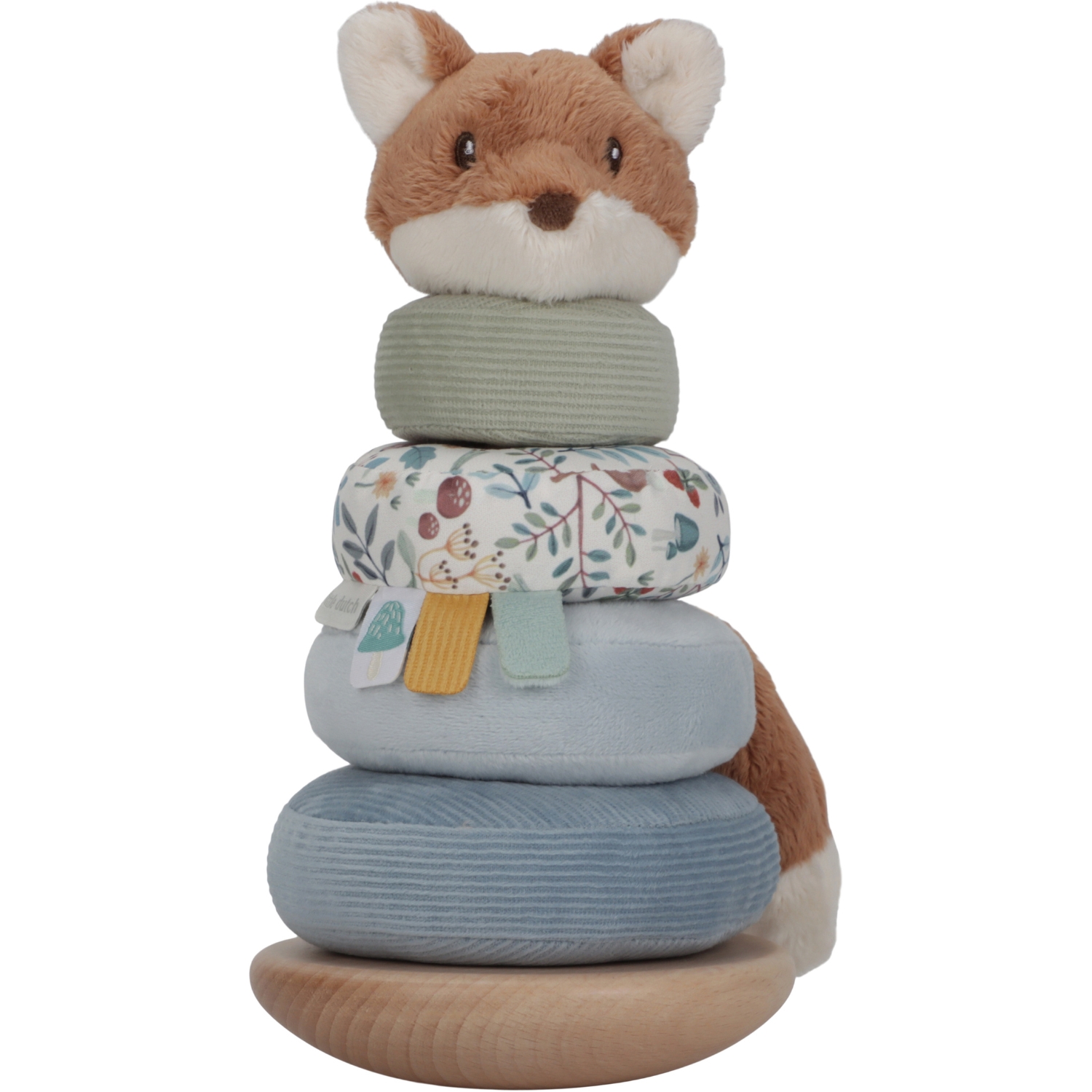 Little Dutch - Renard à empiler doudou et bois FSC Forest Friends
