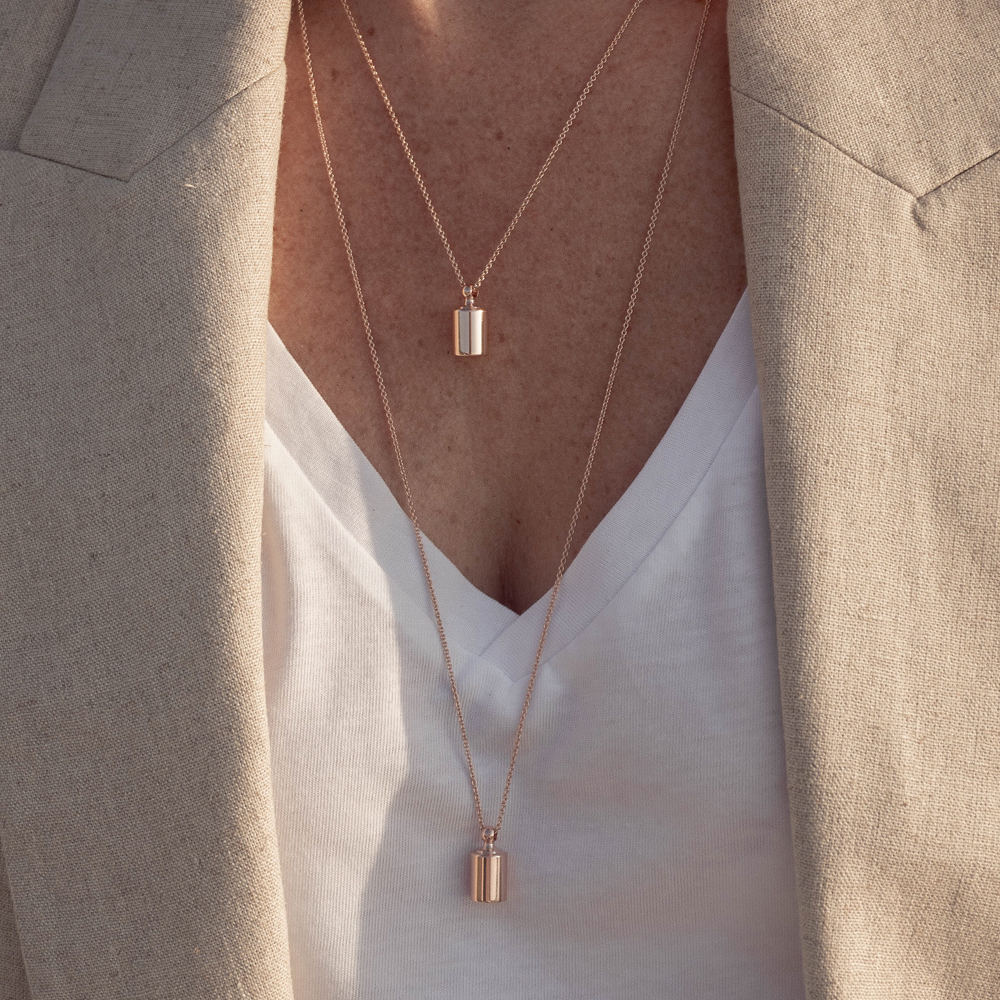 Collier personnalisable plaqué or rose (Mon Petit Poids) - Image 4