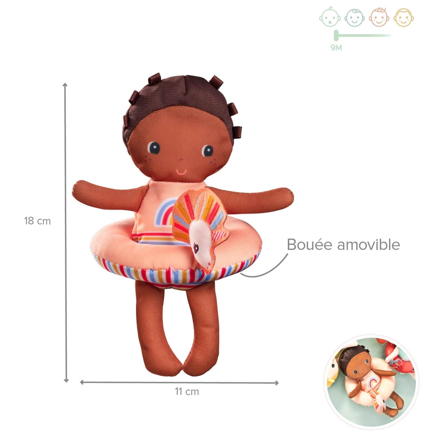 Poupée de bain Léna (18 cm) (Lilliputiens) - Image 6