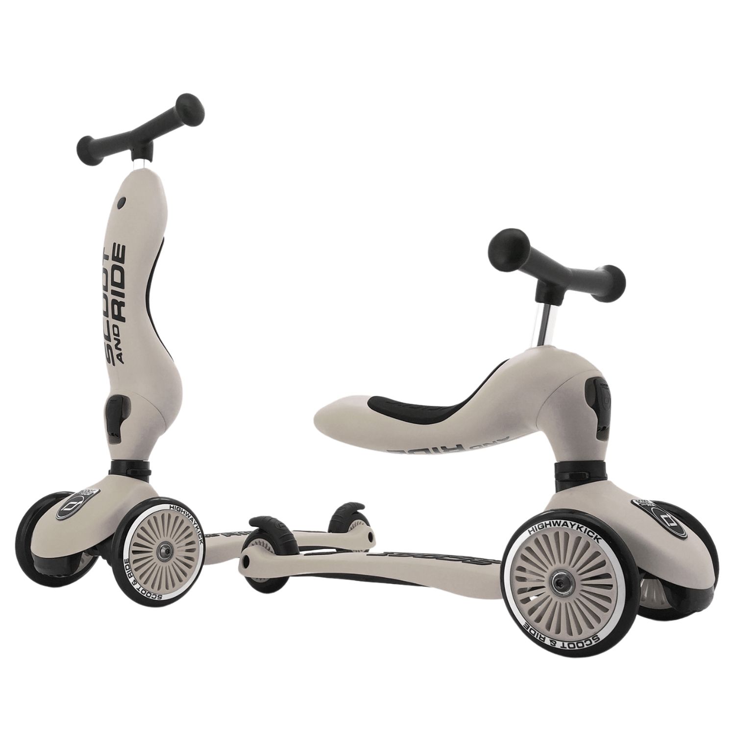 Porteur évolutif en trottinette Highwaykick 1 ash (Scoot And Ride) - Image 1