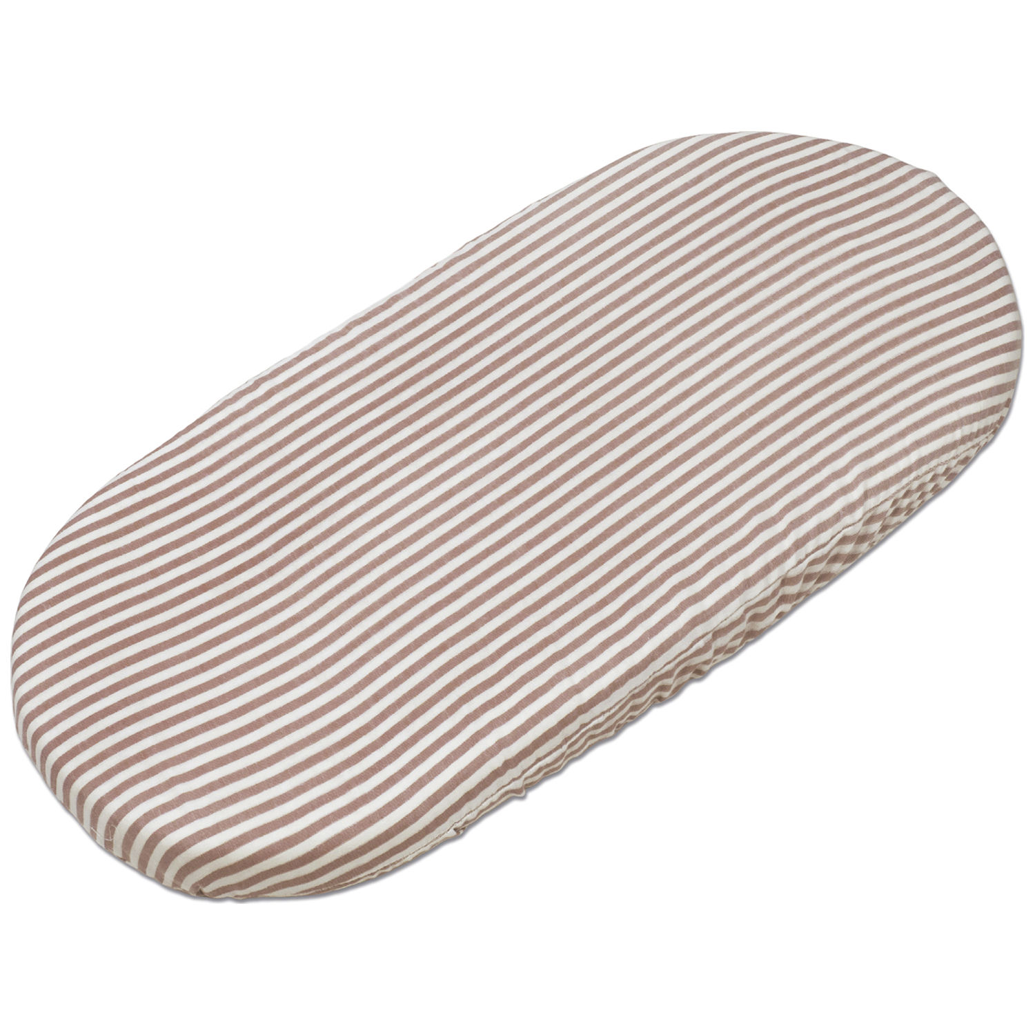 Drap housse pour nacelle Rayures et Lange Praliné Vichy Moka (Walking Mum) - Image 3