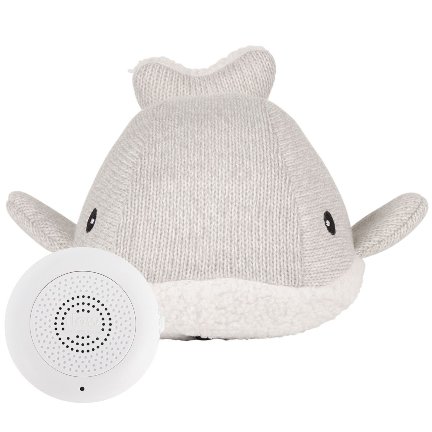 Peluche bruit blanc rechargeable baleine Moby gris (FLOW) - Image 8