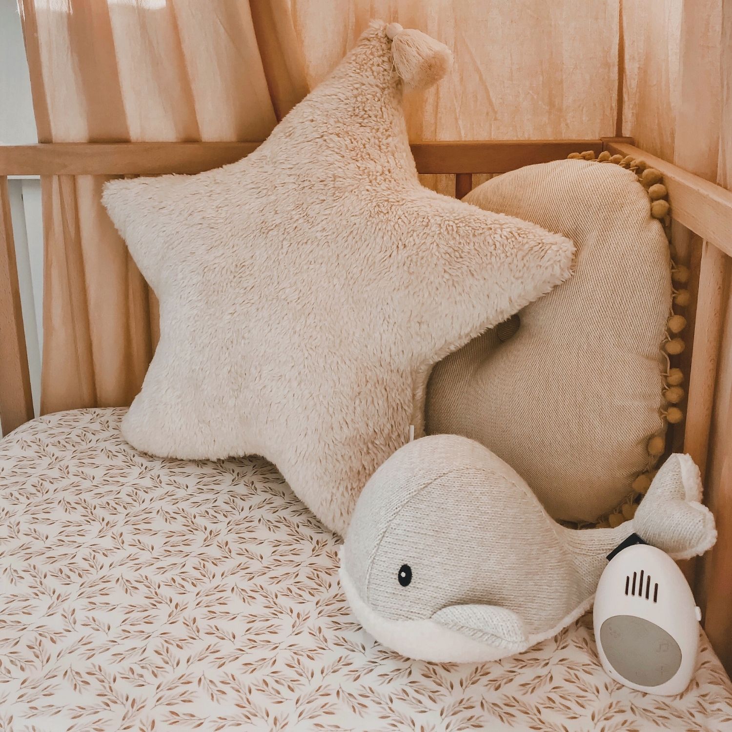 Peluche bruit blanc rechargeable baleine Moby gris (FLOW) - Image 5