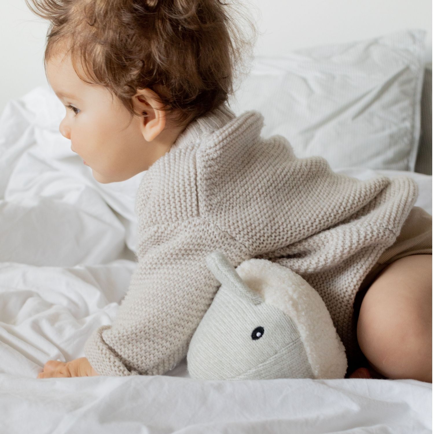 Peluche bruit blanc rechargeable baleine Moby gris (FLOW) - Image 7