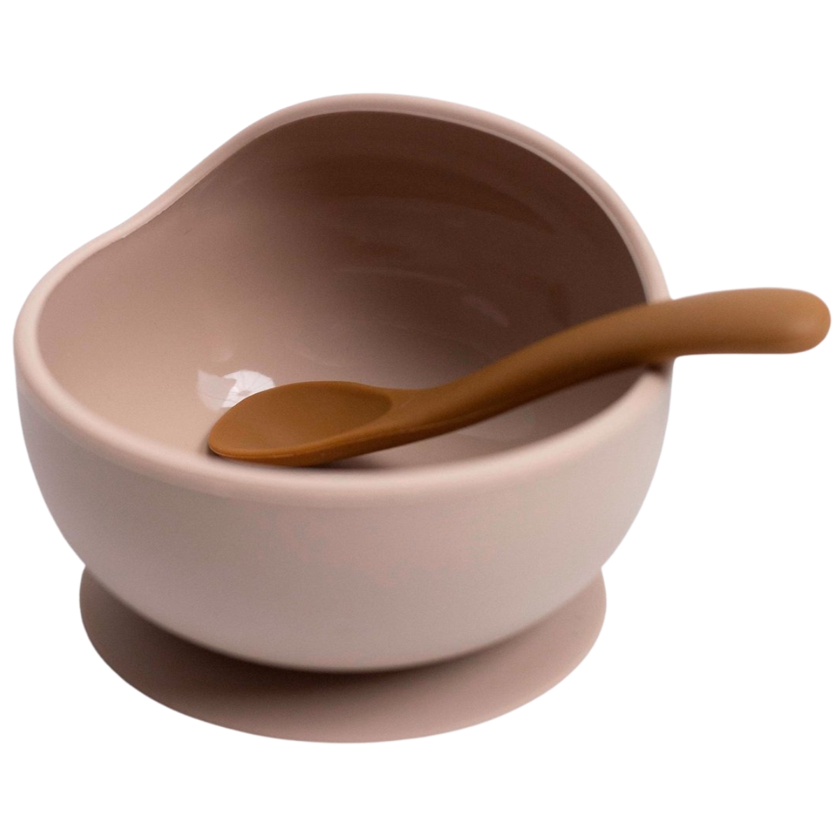 Coffret repas en silicone Sable-Caramel (2 pièces) - Reconditionné