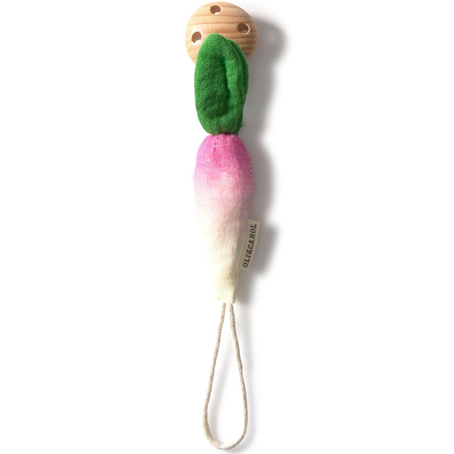 Oli and Carol - Attache-sucette Ramona The Radish
