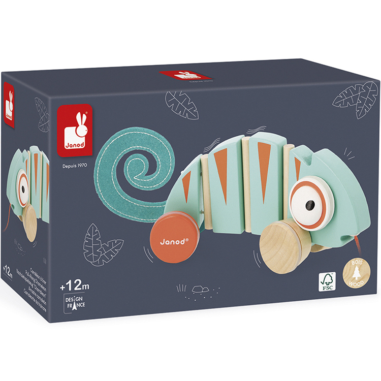 Caméléon à tirer en bois Tropik (Janod) - Image 6