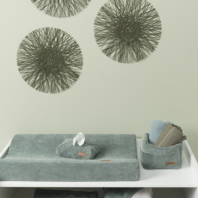 Panier de toilette Sense vert d'eau (18 x 18 cm) (Baby's Only) - Image 2