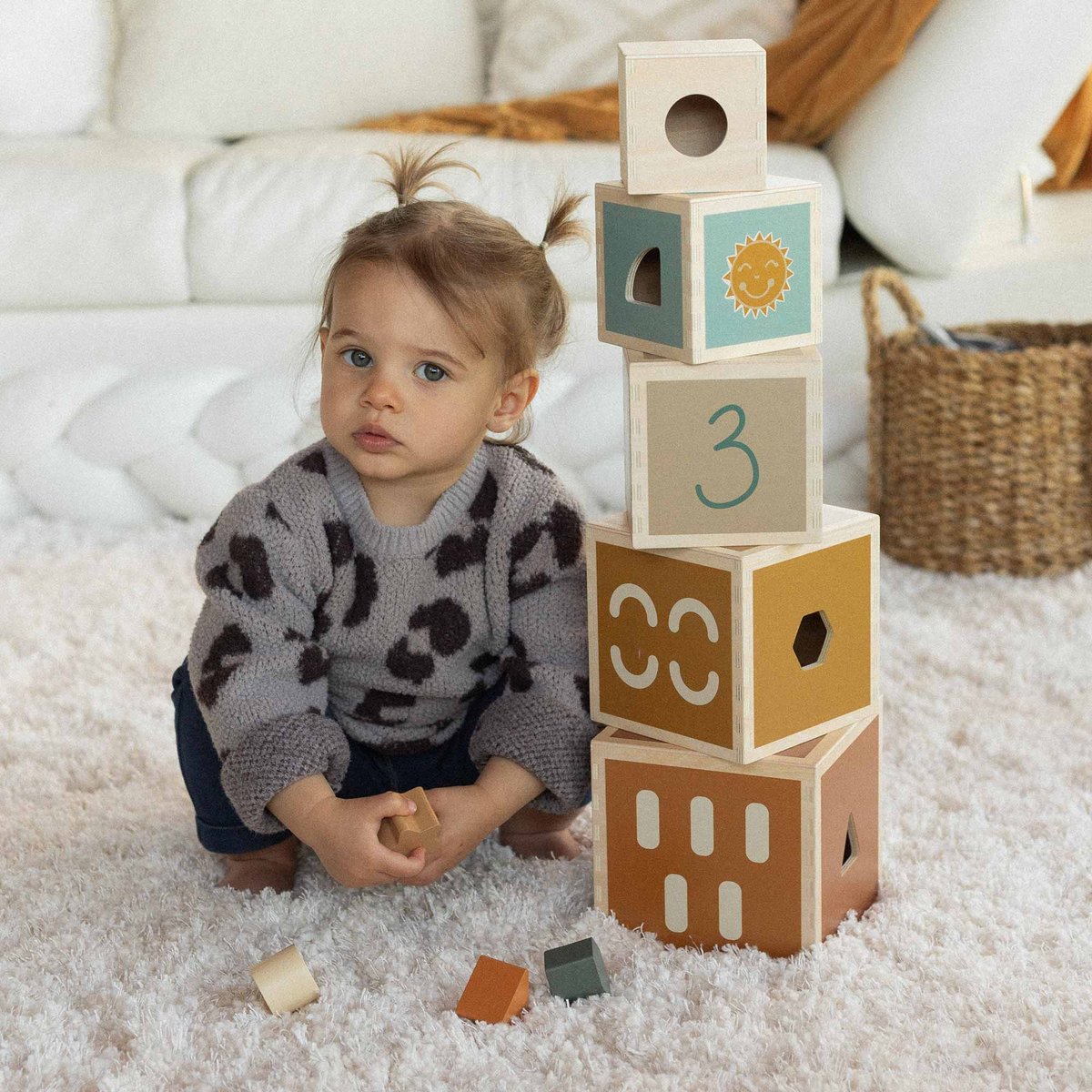 Cubes empilables en bois (Trois Kilos Sept) - Image 2