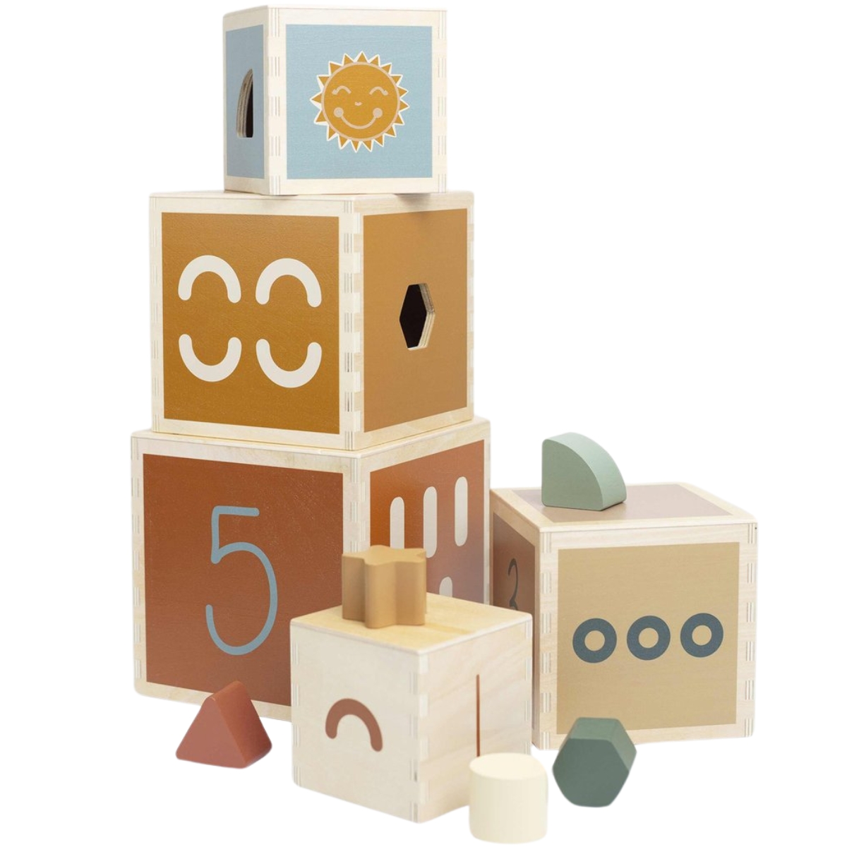 Cubes empilables en bois (Trois Kilos Sept) - Image 5