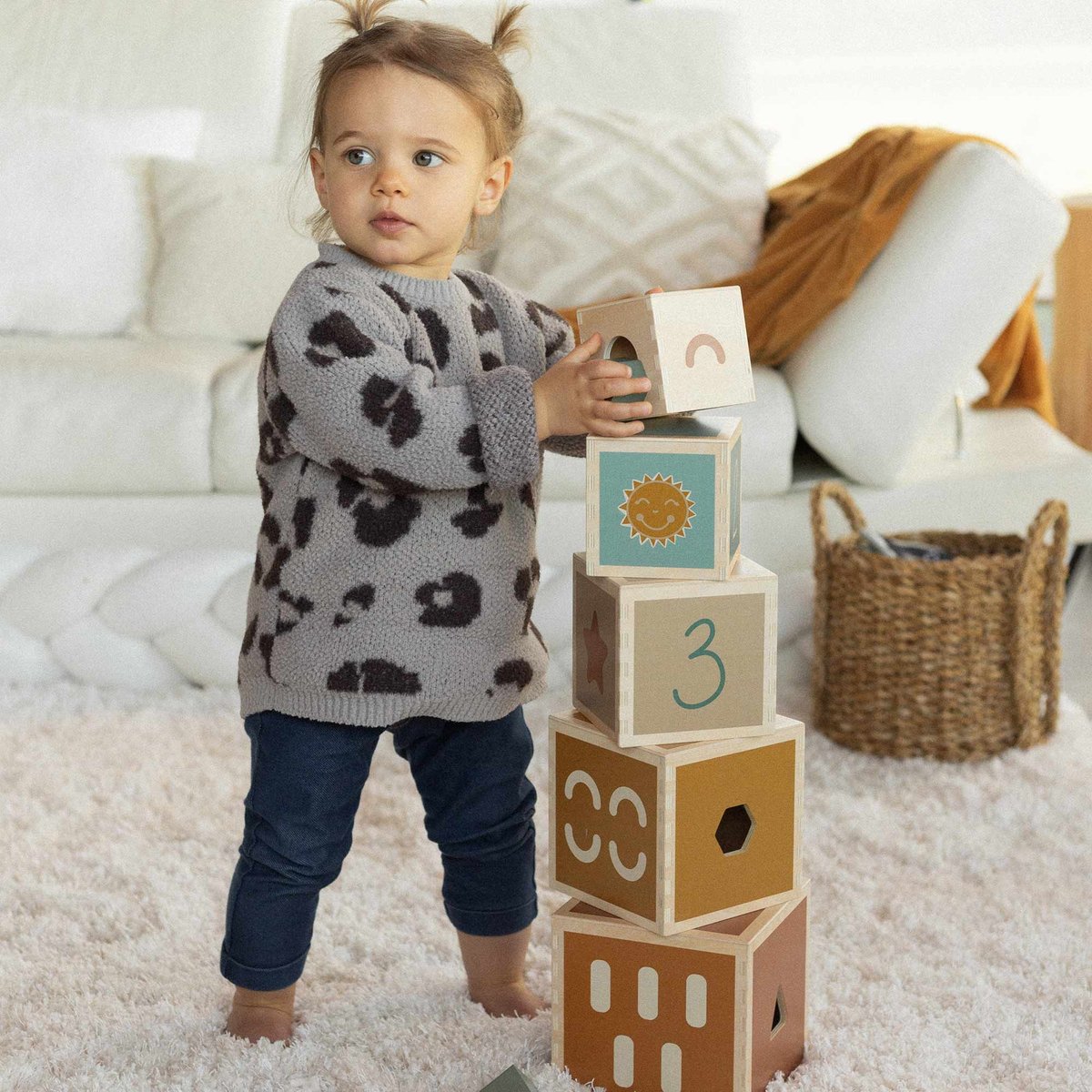 Cubes empilables en bois (Trois Kilos Sept) - Image 3