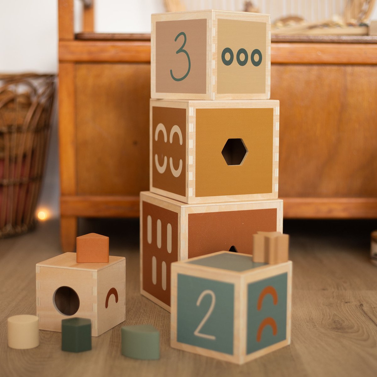 Cubes empilables en bois (Trois Kilos Sept) - Image 4