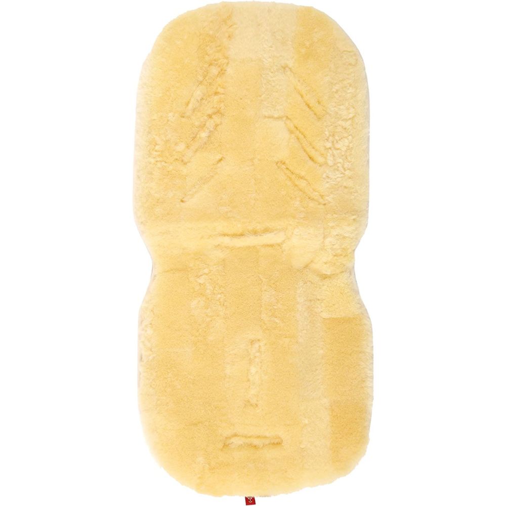 Assise en peau d'agneau pour poussette et siège auto Patchwork Nature (Kaiser) - Image 1