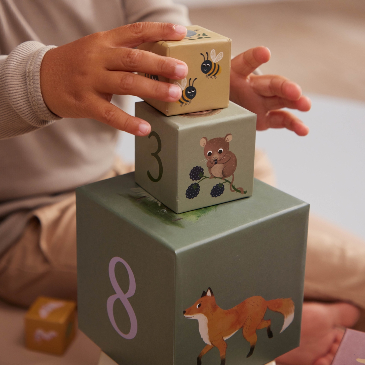 Cubes à empiler Animaux nordiques (Filibabba) - Image 4