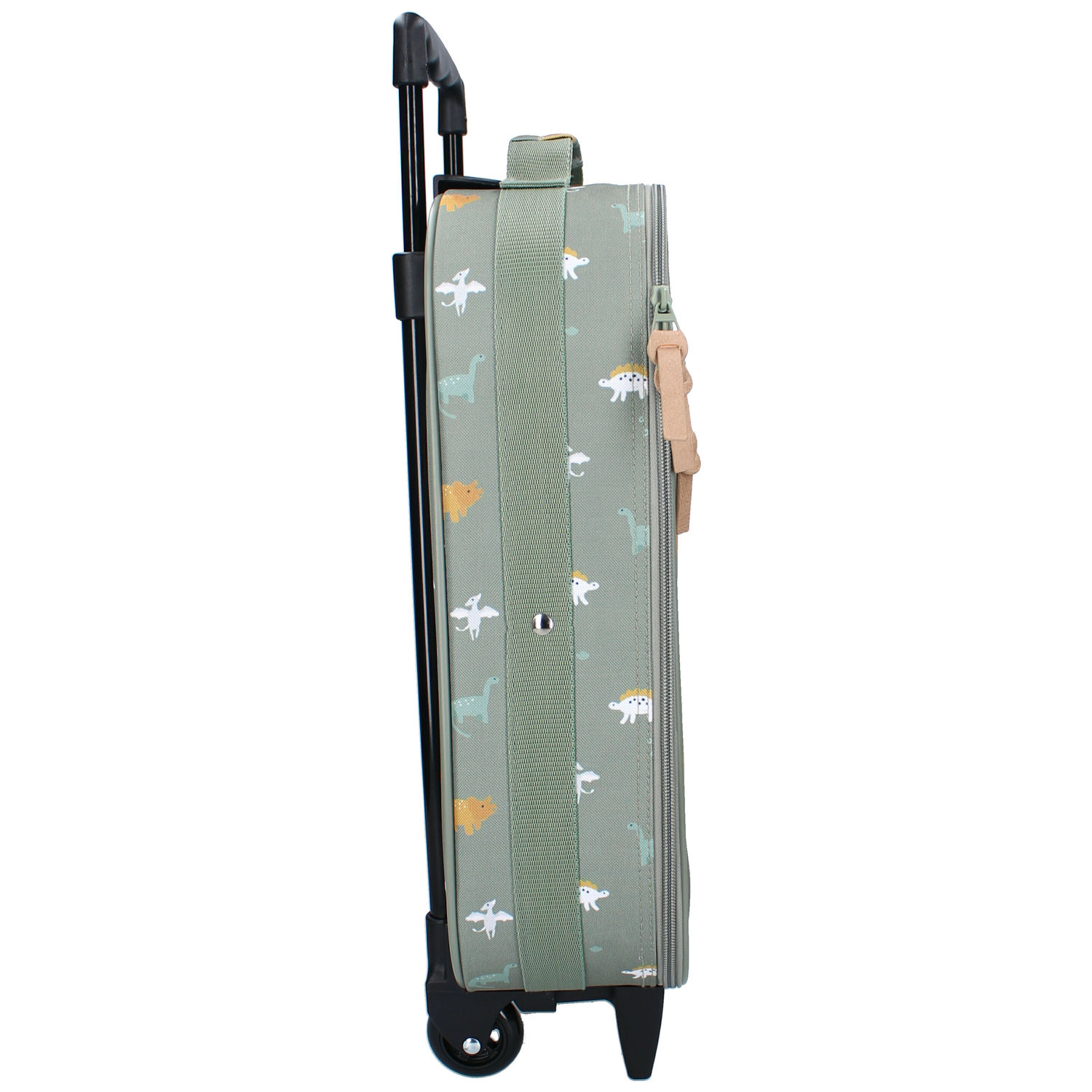 Valise à roulettes enfant Dinosaures vert (Kidzroom) - Image 4