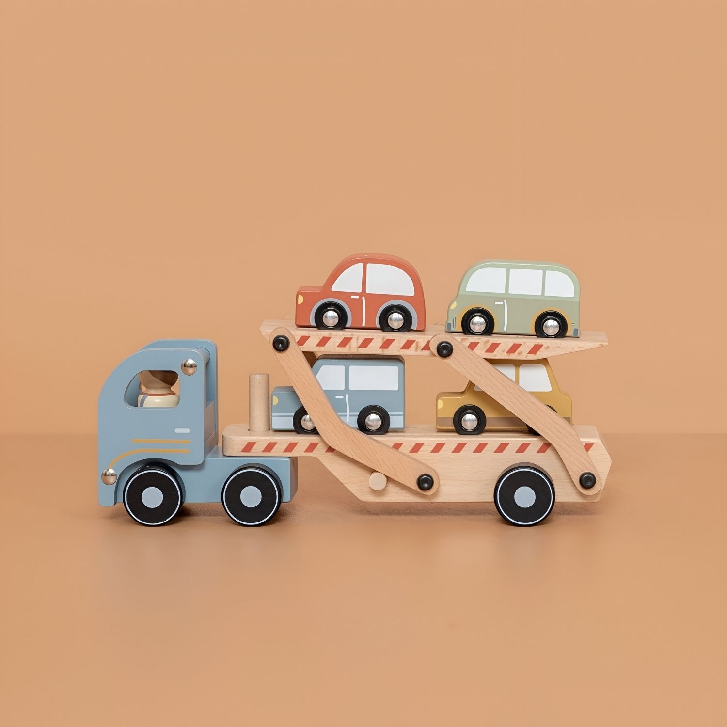 Camion porte-voiture en bois (Little Dutch) - Image 3