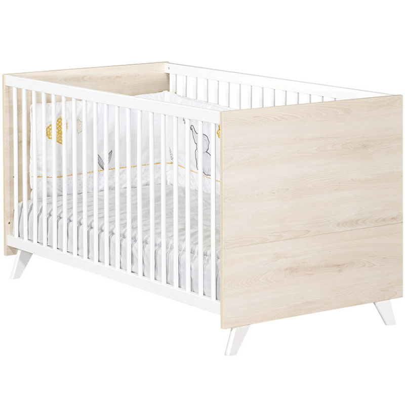 Pack duo Scandi naturel lit bébé évolutif et commode à langer (Baby Price) - Image 2