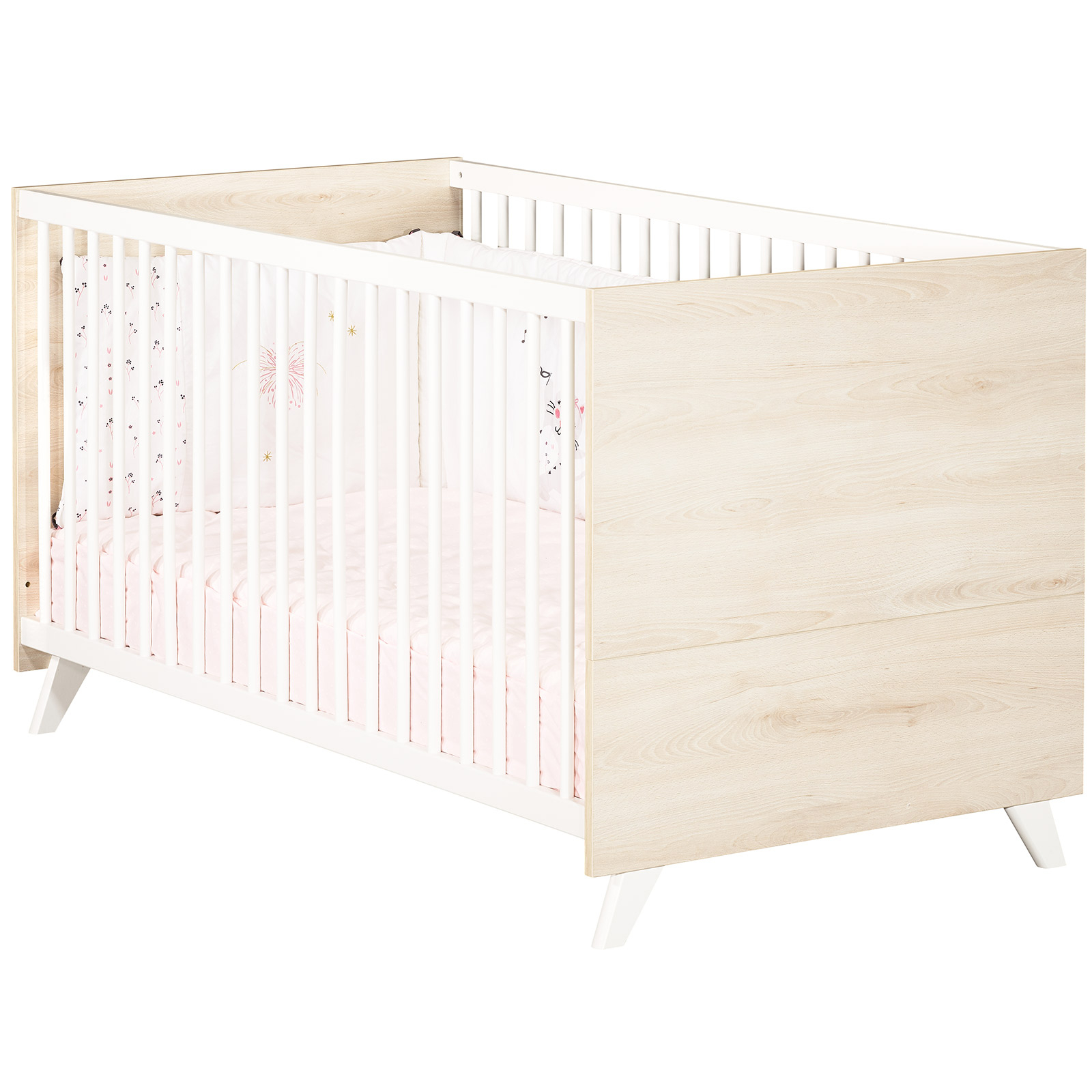 Pack duo Scandi naturel lit bébé évolutif et commode à langer (Baby Price) - Image 7