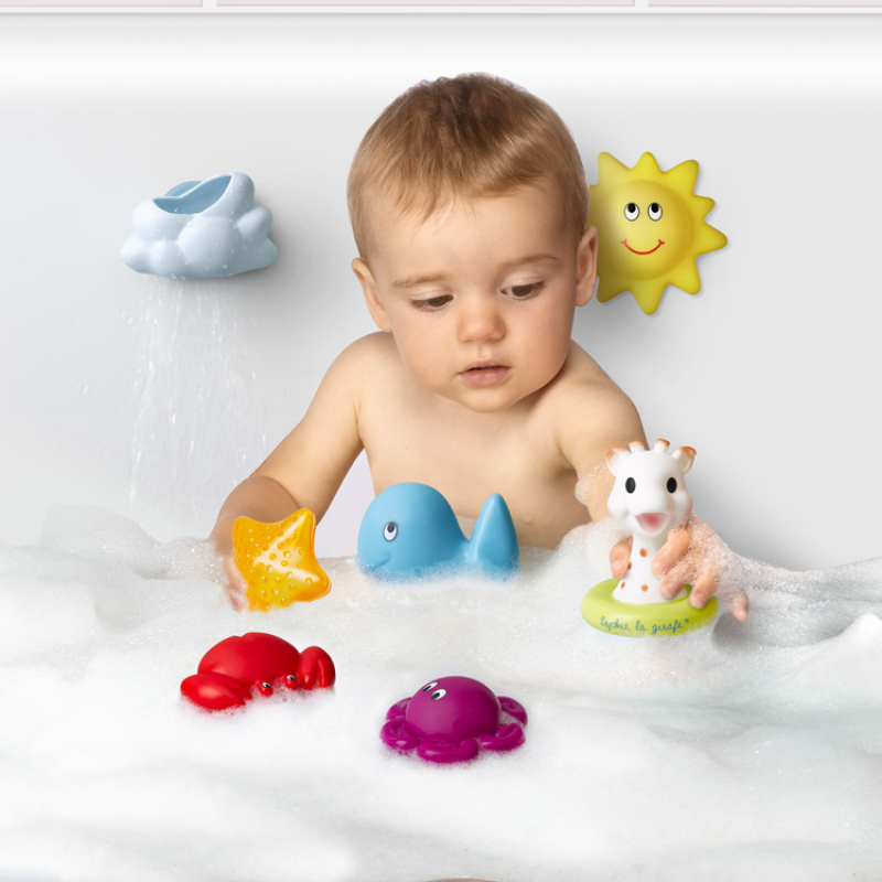 Jouet de bain Le monde marin Fresh Touch (7 pièces) (Sophie la girafe) - Image 1