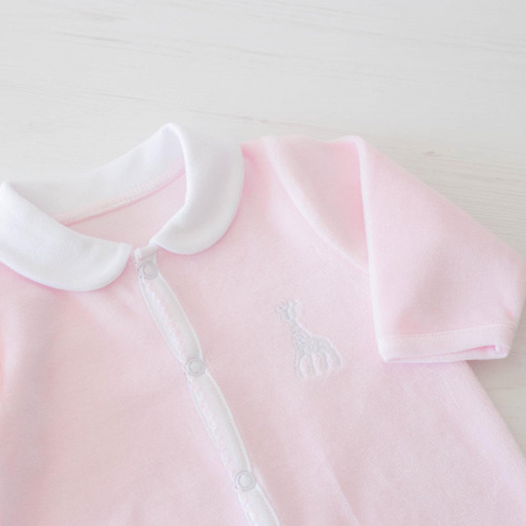Pyjama en velours rose Sophie la girafe (1 mois) (Trois Kilos Sept) - Image 4