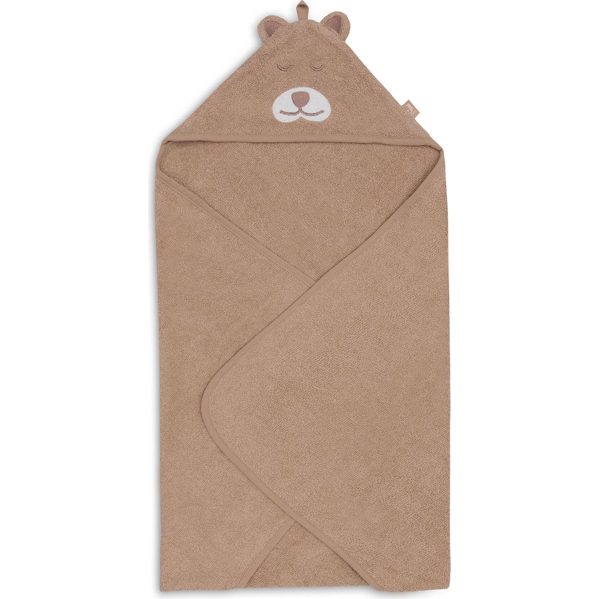 Jollein - Cape de bain éponge 75x75cm Jungle Jambo-Cheetah - Marron