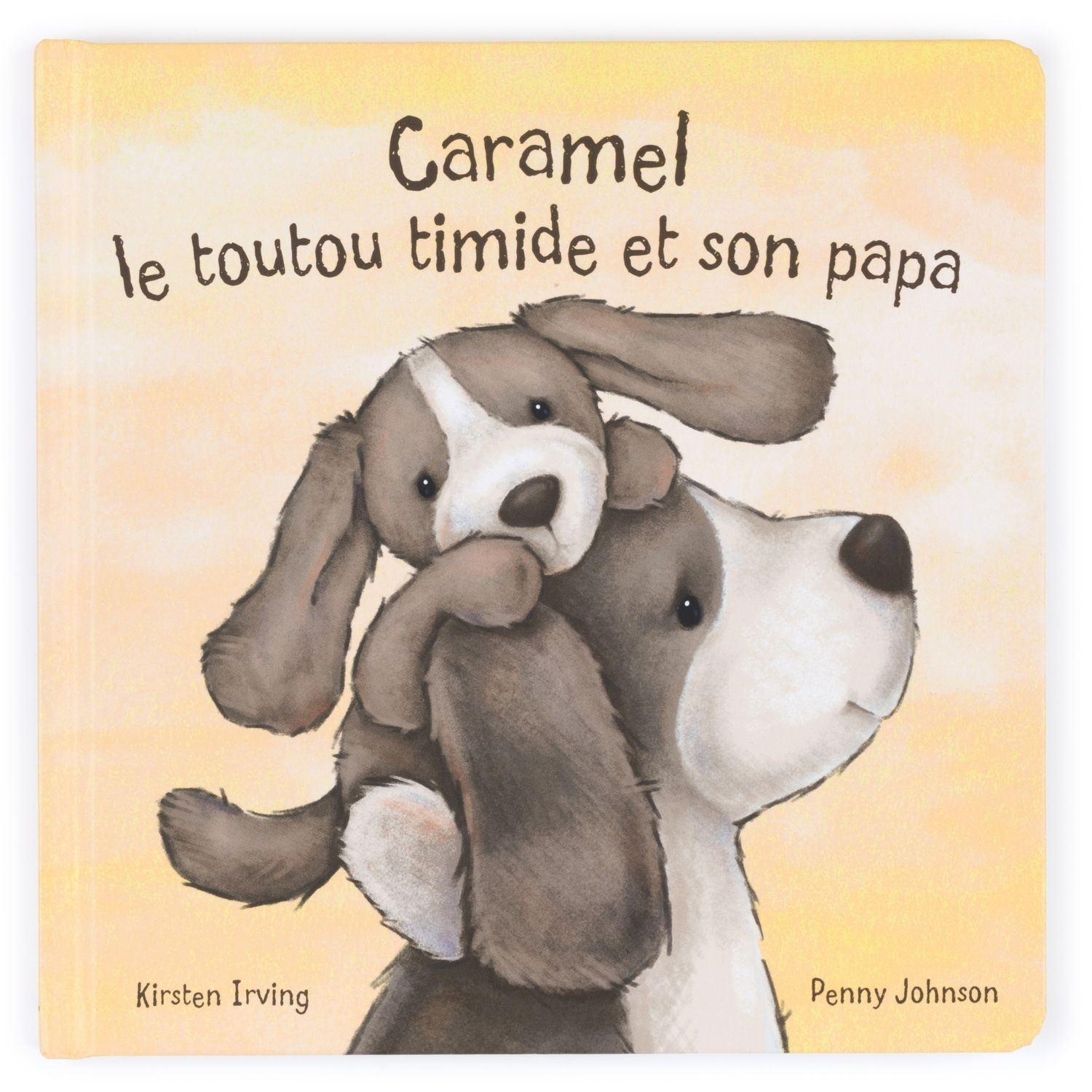 Jellycat - Livre Caramel le toutou timide et son papa